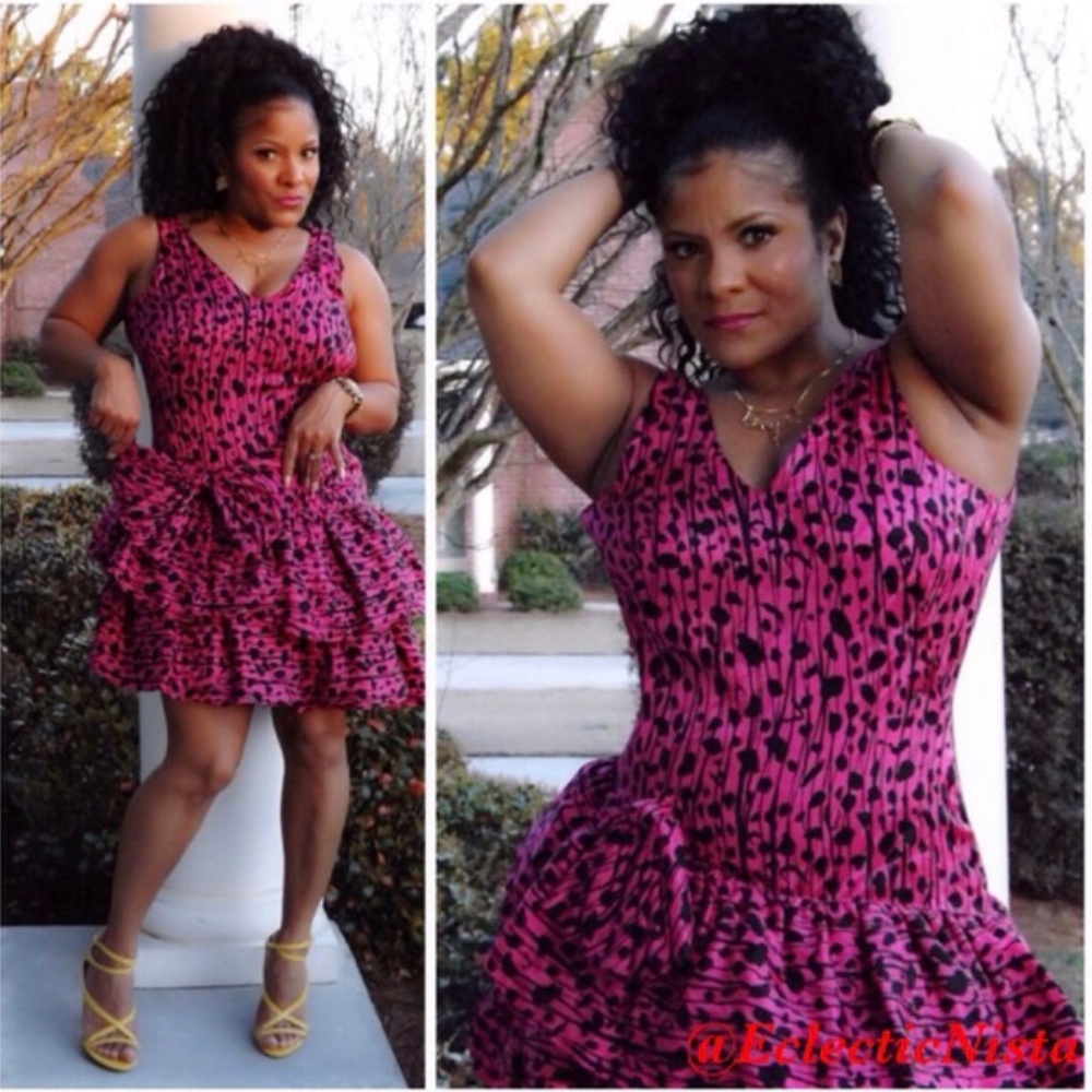 💜 Hot Pink Cocktail Dress